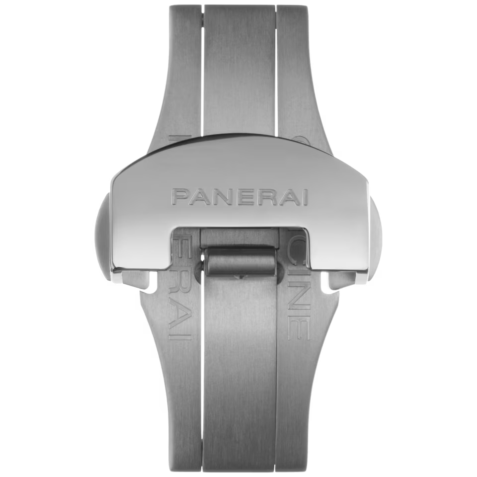 Panerai Polished Steel Folding Clasp Deployment Buckle  22mm PAV00633