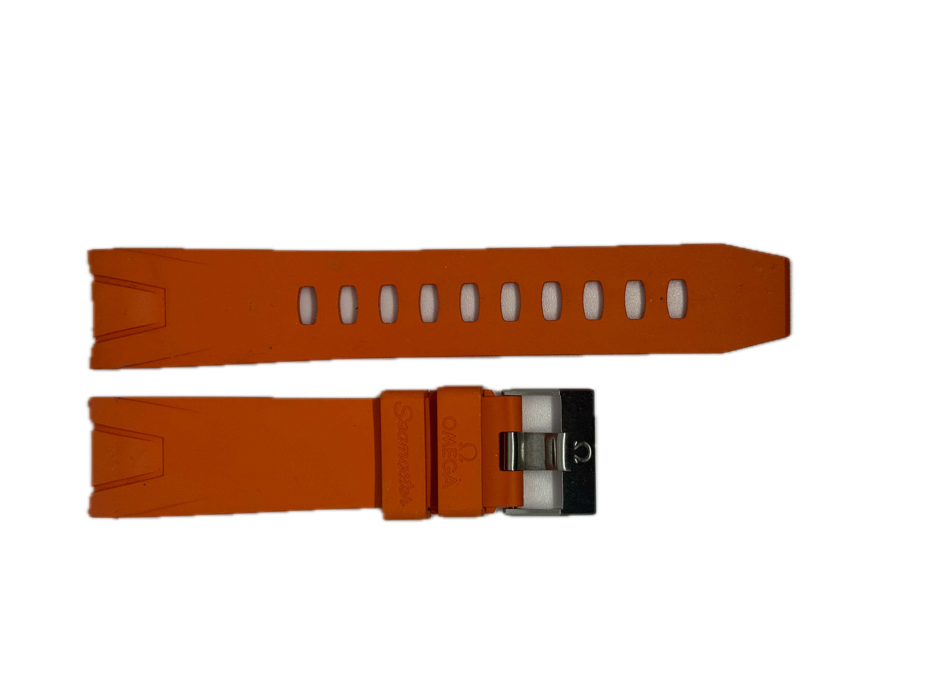 Omega Seamaster Planet Ocean 22mm Orange Rubber Strap
