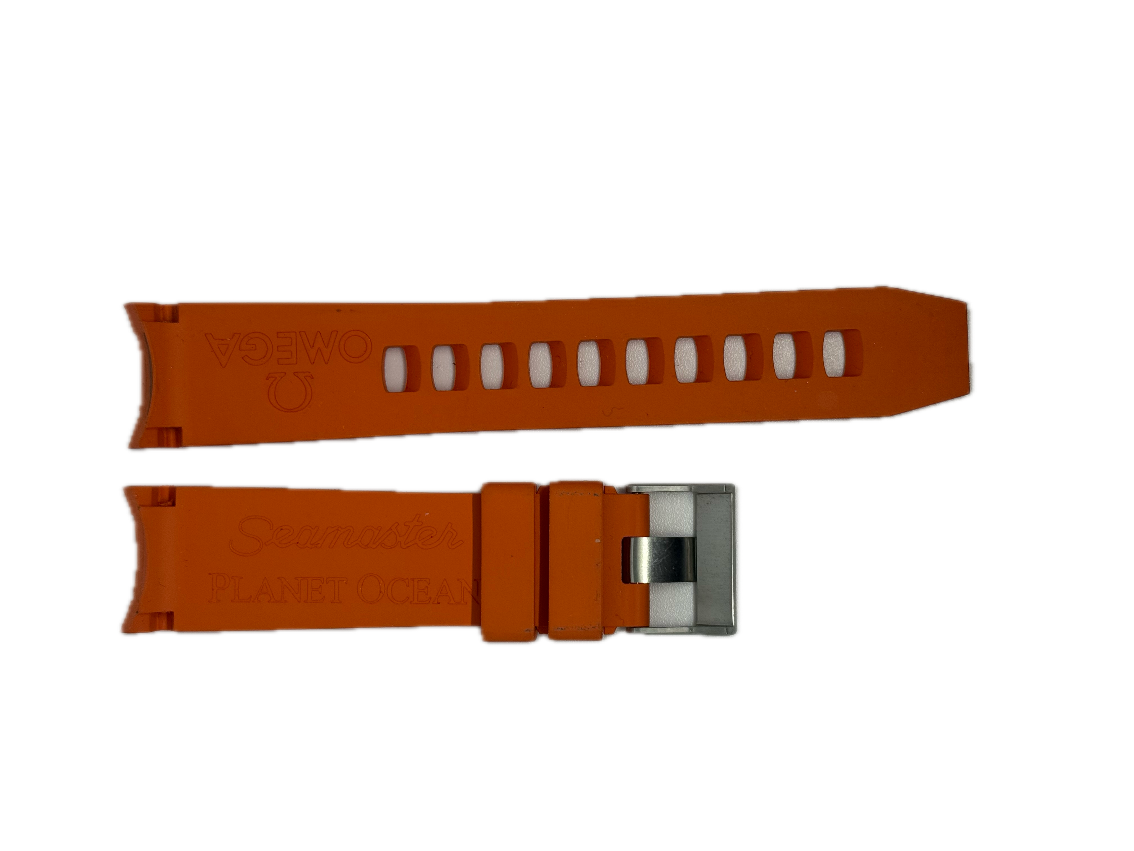 Omega Seamaster Planet Ocean 22mm Orange Rubber Strap