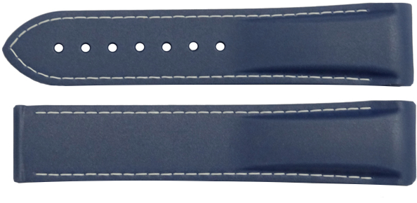 Omega Navy Blue Rubber Strap 22mm for Planet Ocean 98000384
