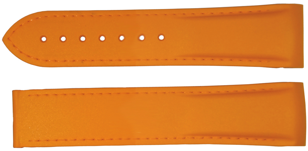 Omega Orange Rubber Strap 22mm 98000375