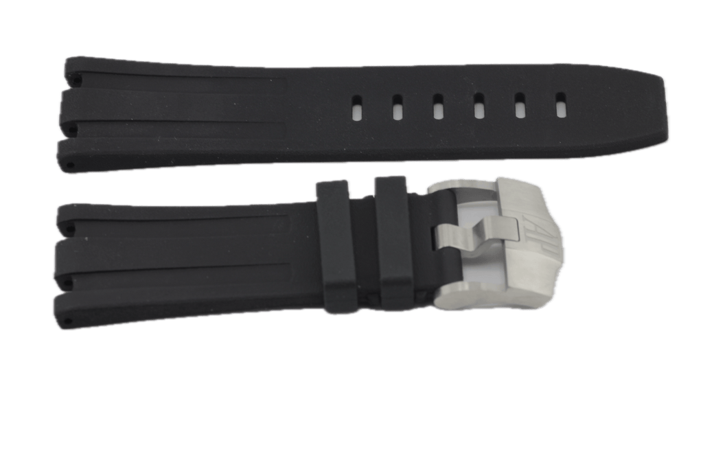 Audemars Piguet Black Rubber Strap for Diver / Royal Oak Offshore 28/24 w/ Tang Buckle