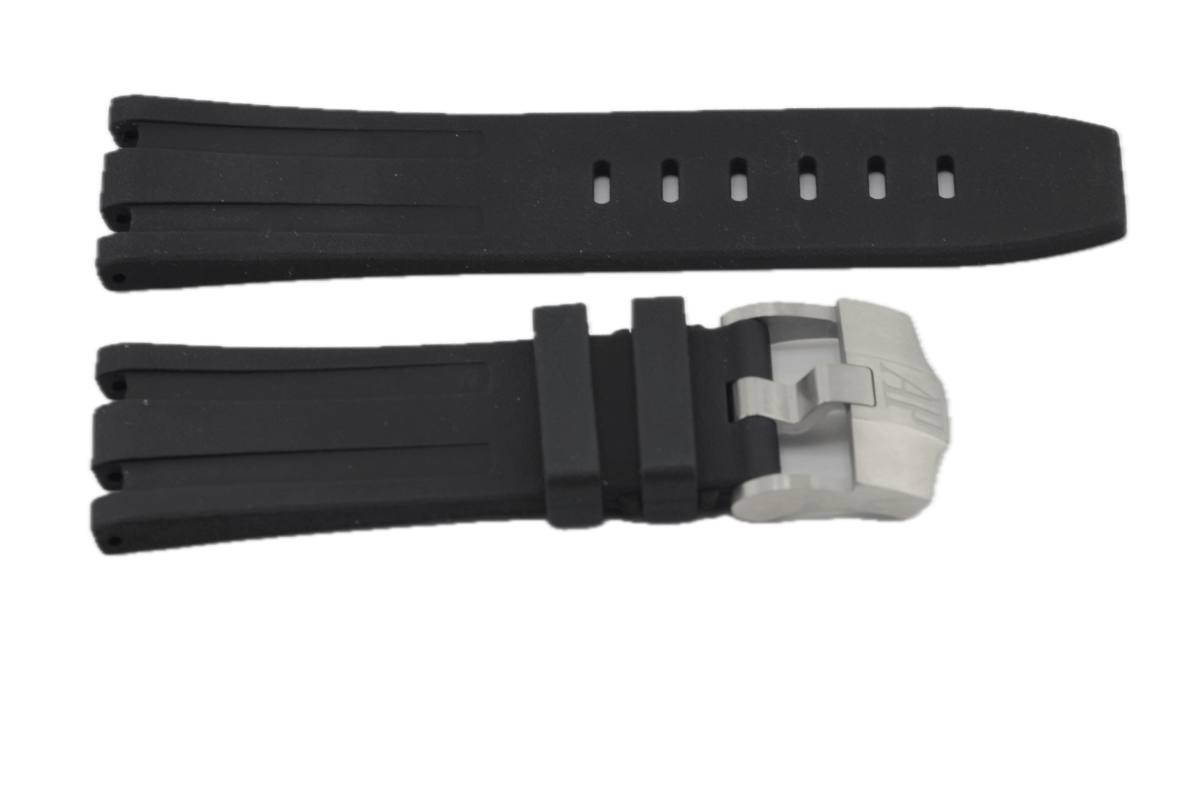 Audemars Piguet Black Rubber Strap for Diver / Royal Oak Offshore 28/24 w/ Tang Buckle