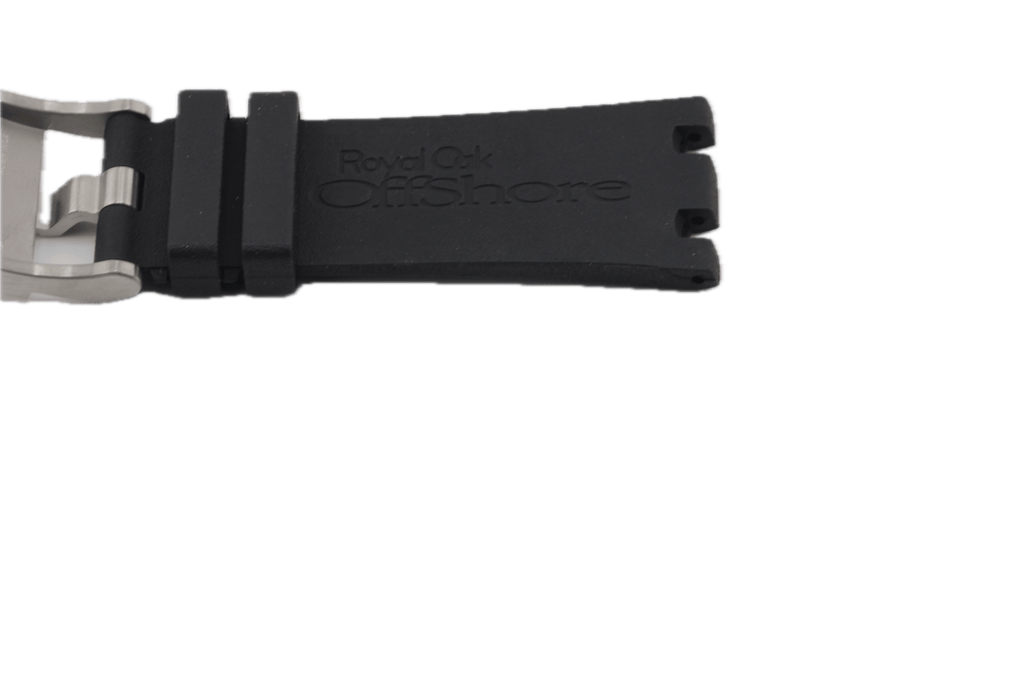 Audemars Piguet Black Rubber Strap for Diver / Royal Oak Offshore 28/24 w/ Tang Buckle