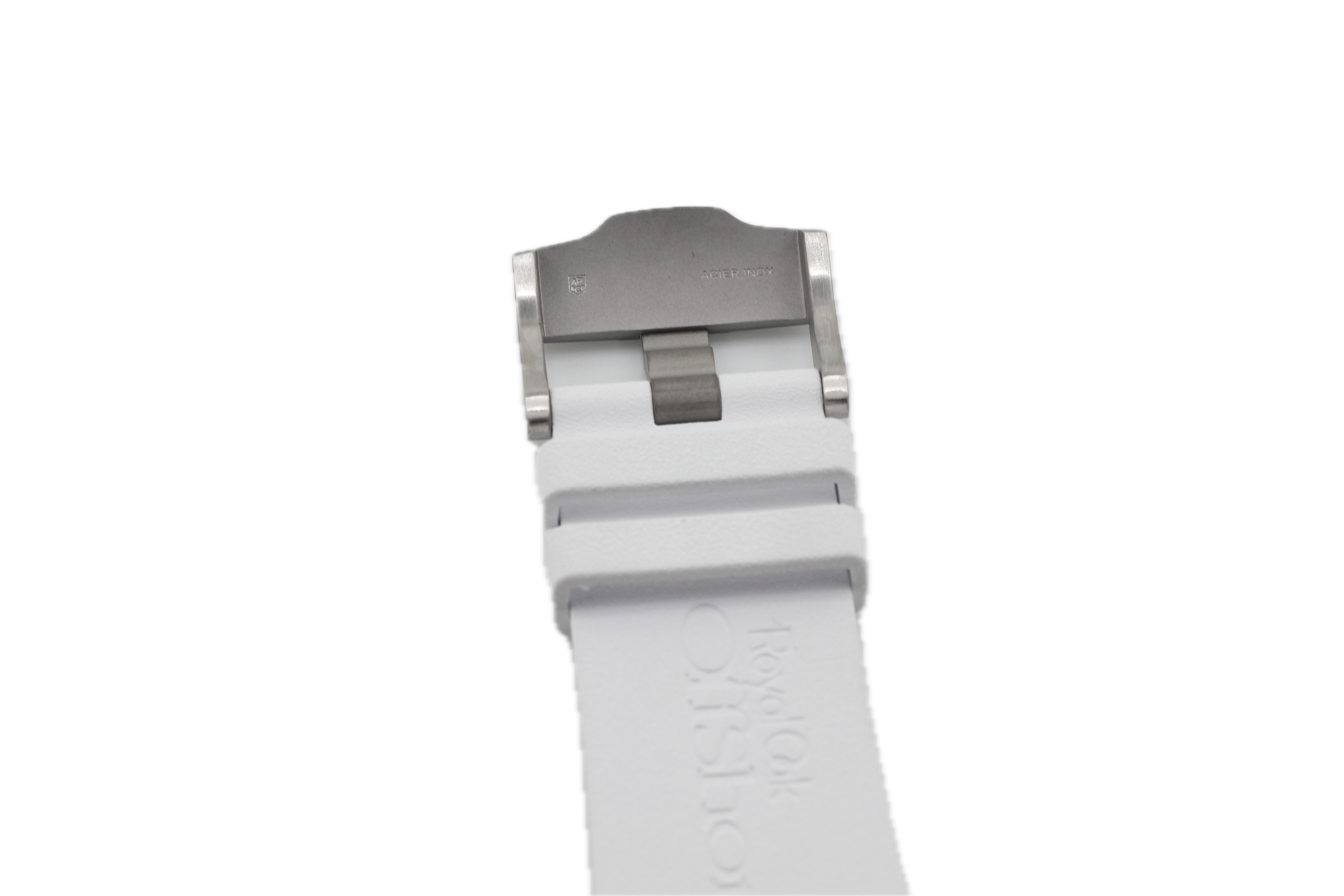 Audemars Piguet White Rubber Strap for Diver / Royal Oak Offshore 28/24 w/ Tang Buckle
