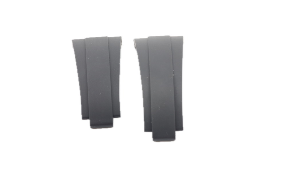 Rolex Daytona Oysterflex Black Rubber Silicon Diver Strap SET 20mm (D + E) 350501