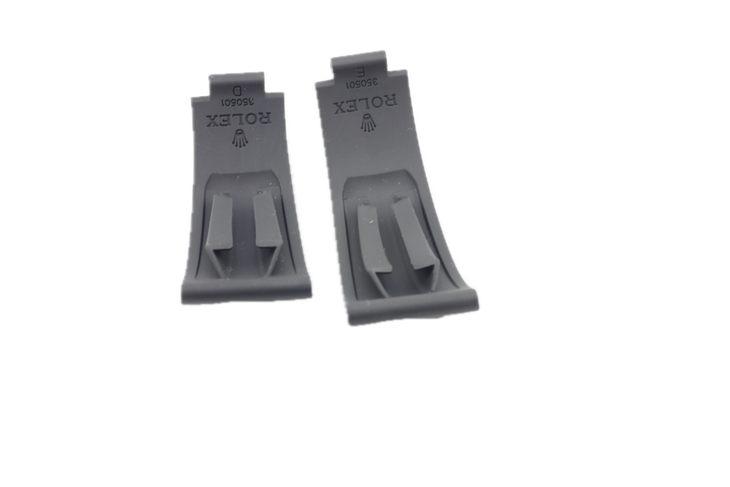 Rolex Daytona Oysterflex Black Rubber Silicon Diver Strap SET 20mm (D + E) 350501