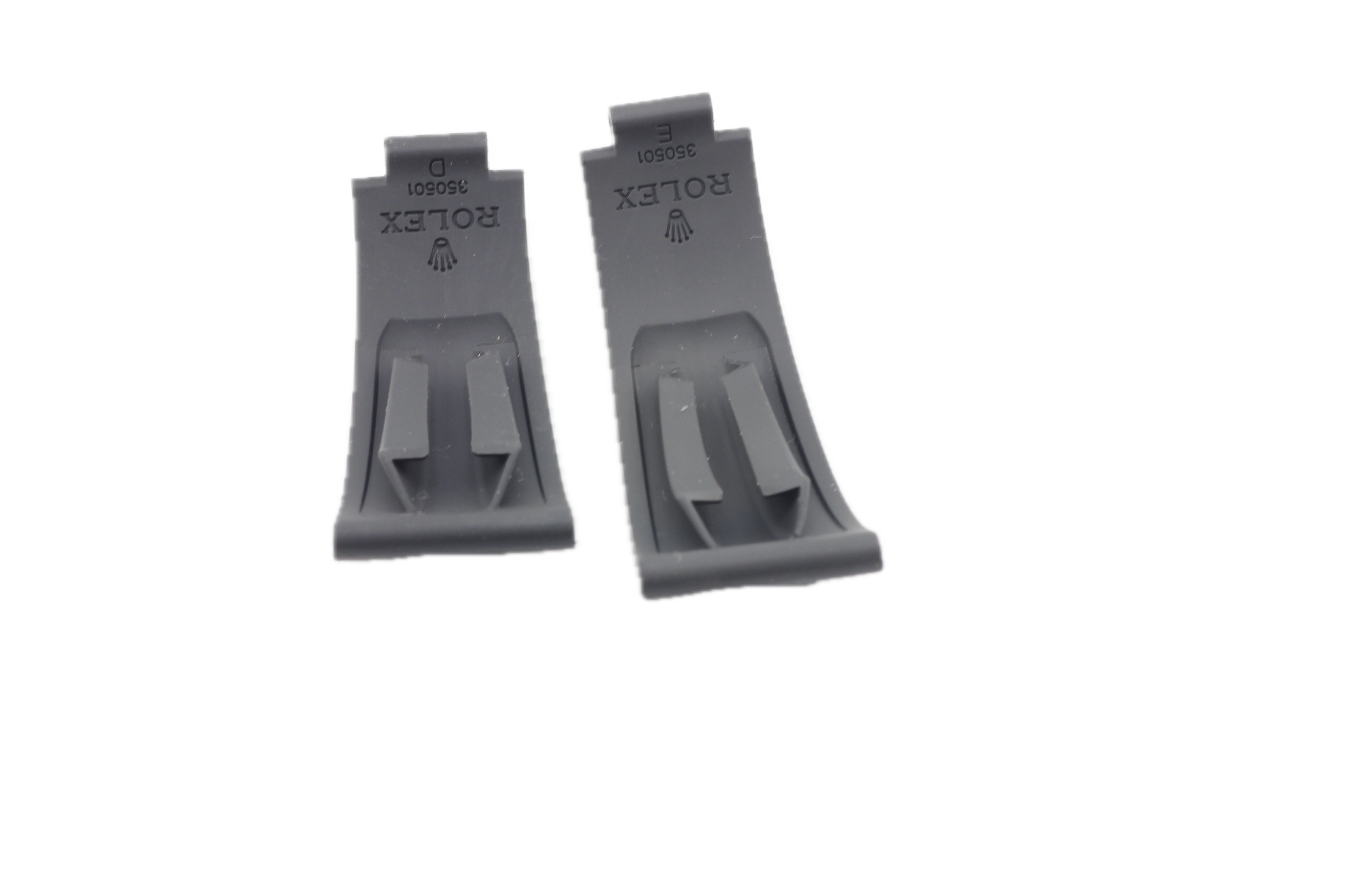 Rolex Daytona Oysterflex Black Rubber Silicon Diver Strap SET 20mm (D + E) 350501