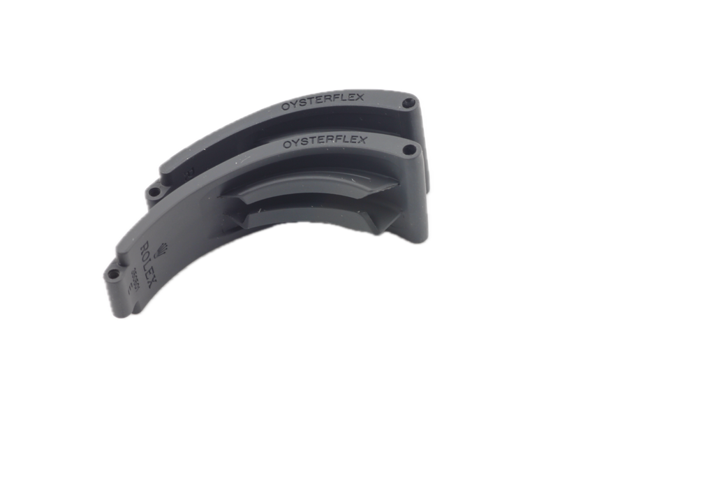 Rolex Daytona Oysterflex Black Rubber Silicon Diver Strap SET 20mm (D + E) 350501