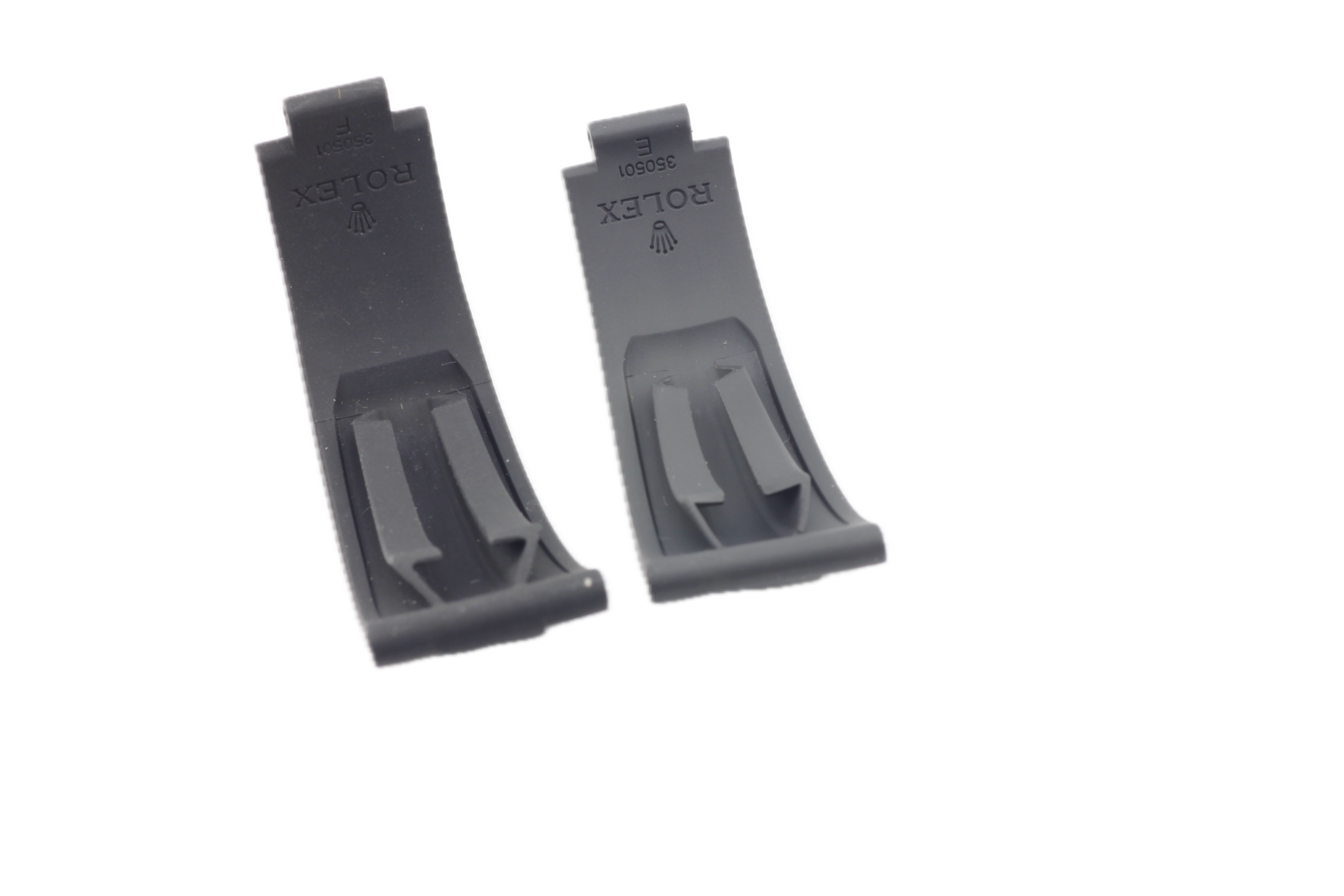 Rolex Daytona Oysterflex Black Rubber Silicon Diver Strap SET 20mm (E +F) 350501