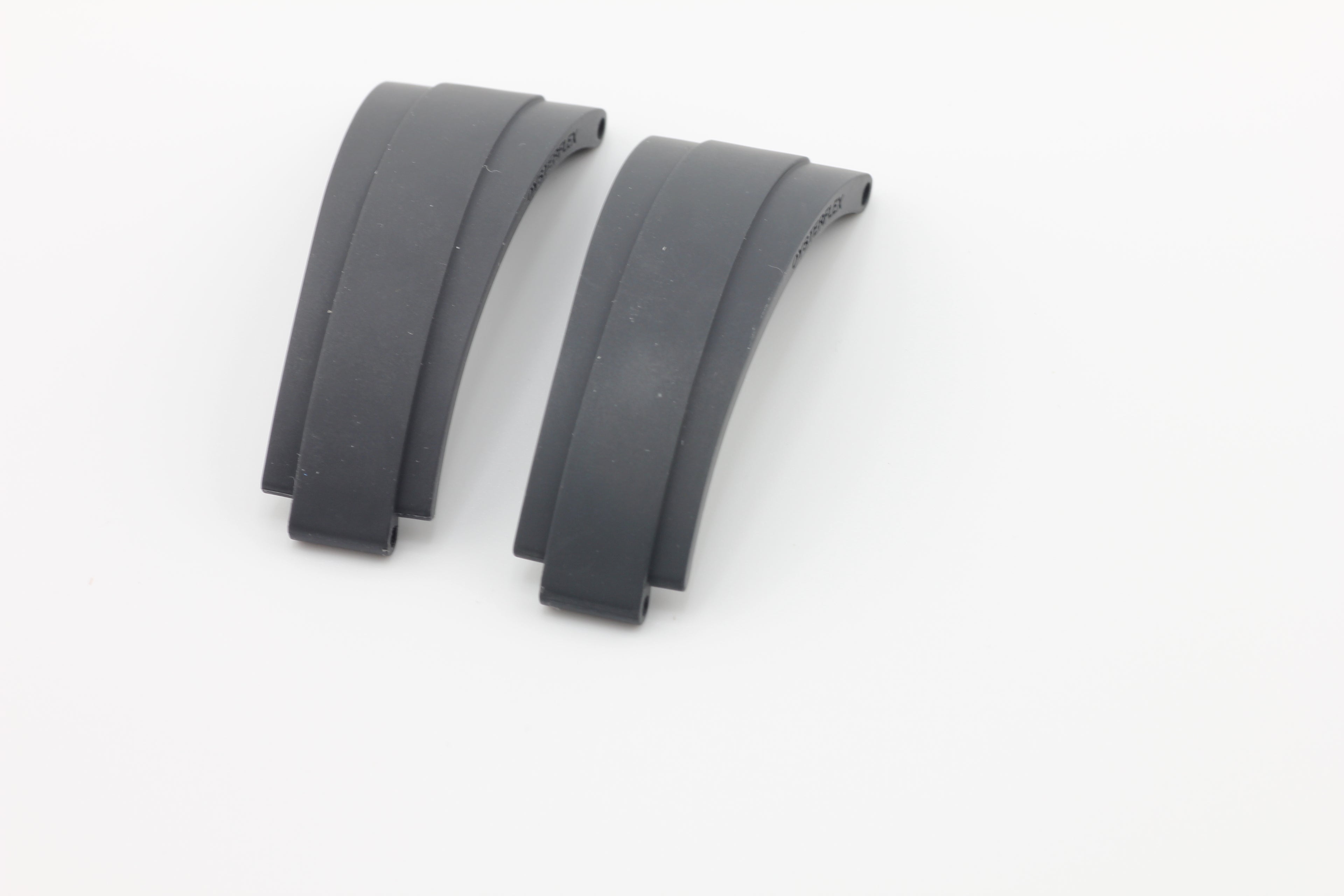 Rolex Daytona Oysterflex Black Rubber Silicon Diver Strap SET 20mm (E + E)