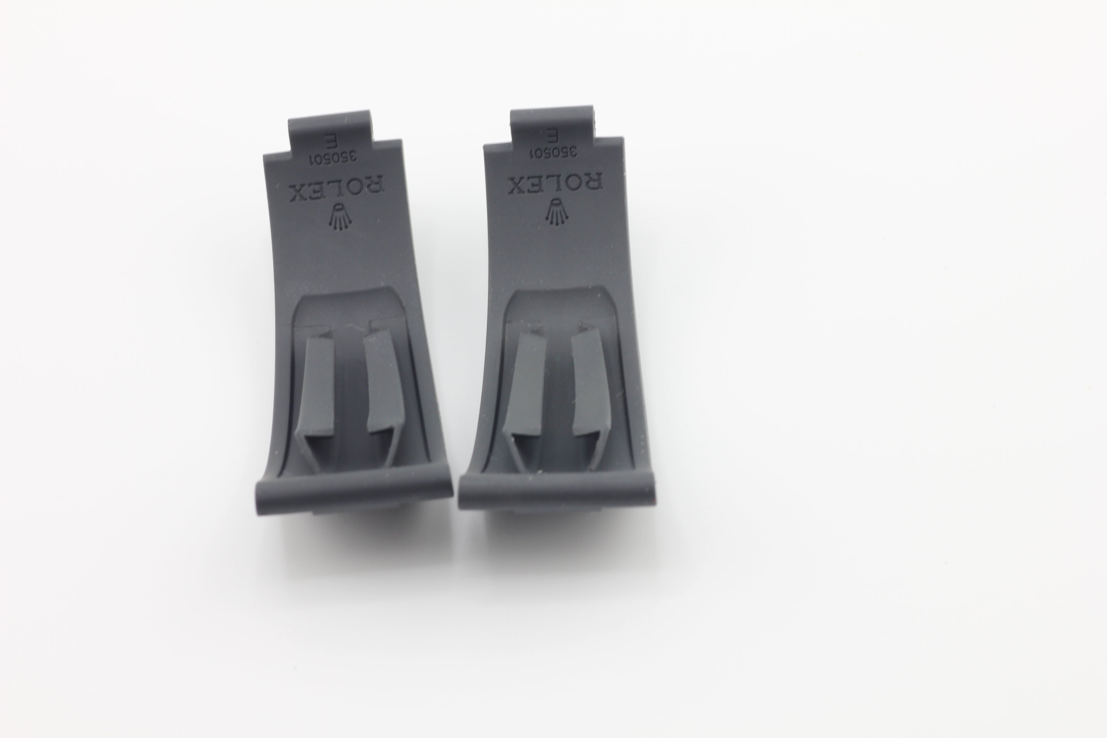 Rolex Daytona Oysterflex Black Rubber Silicon Diver Strap SET 20mm (E + E)
