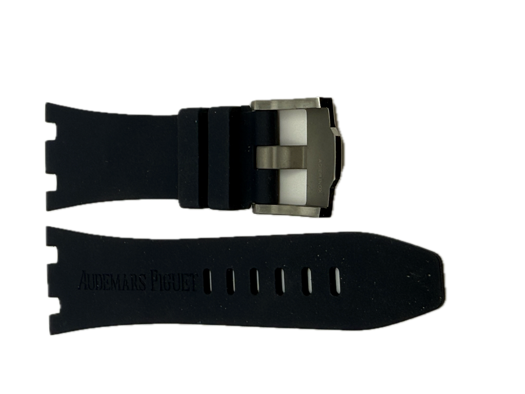Audemars Piguet Navy Blue Rubber Strap for Diver / Royal Oak Offshore 28/22 w/ Buckle
