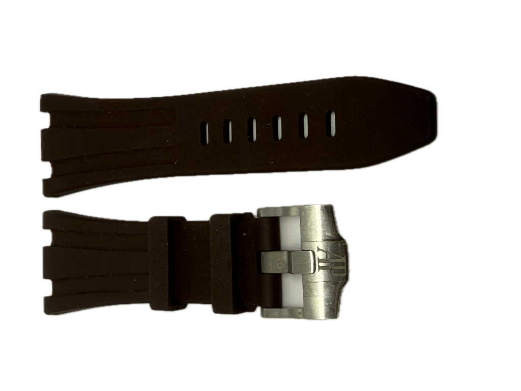 Audemars Piguet Brown Rubber Strap for Diver / Royal Oak Offshore 28/22 w/ Buckle