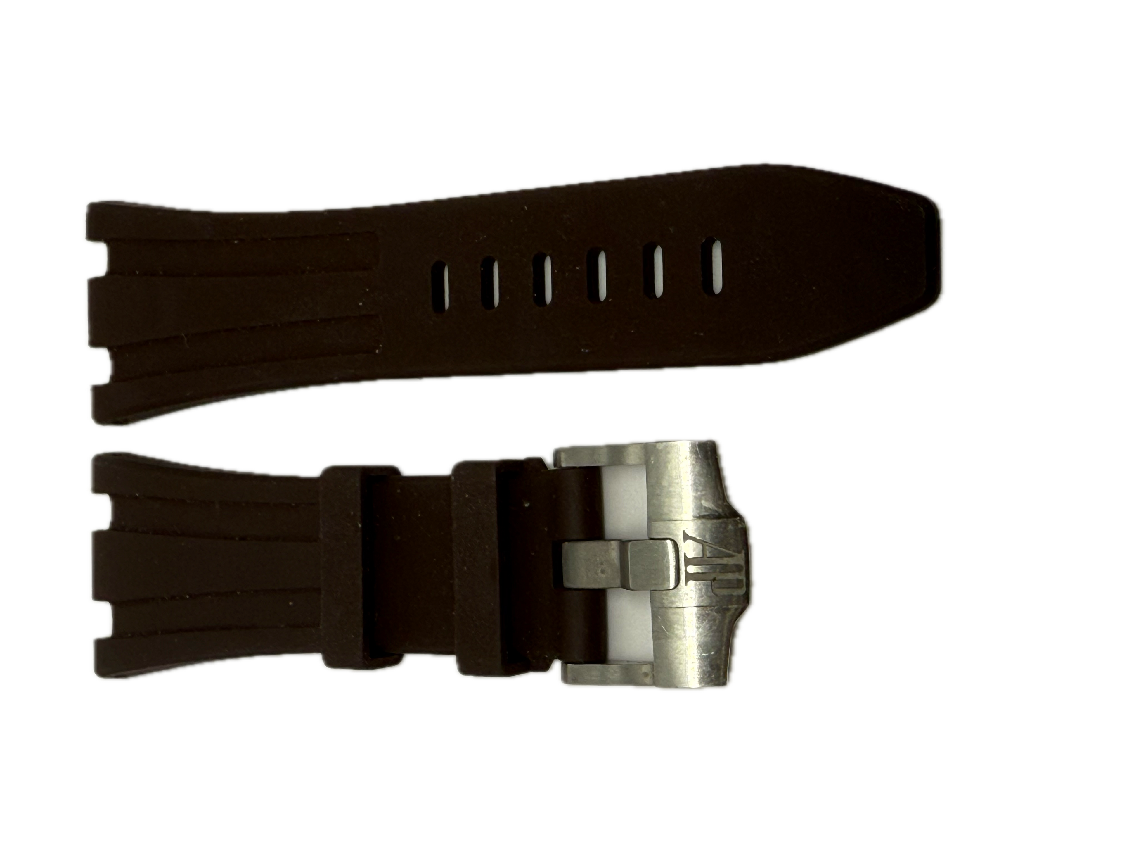 Audemars Piguet Brown Rubber Strap for Diver / Royal Oak Offshore 28/22 w/ Buckle