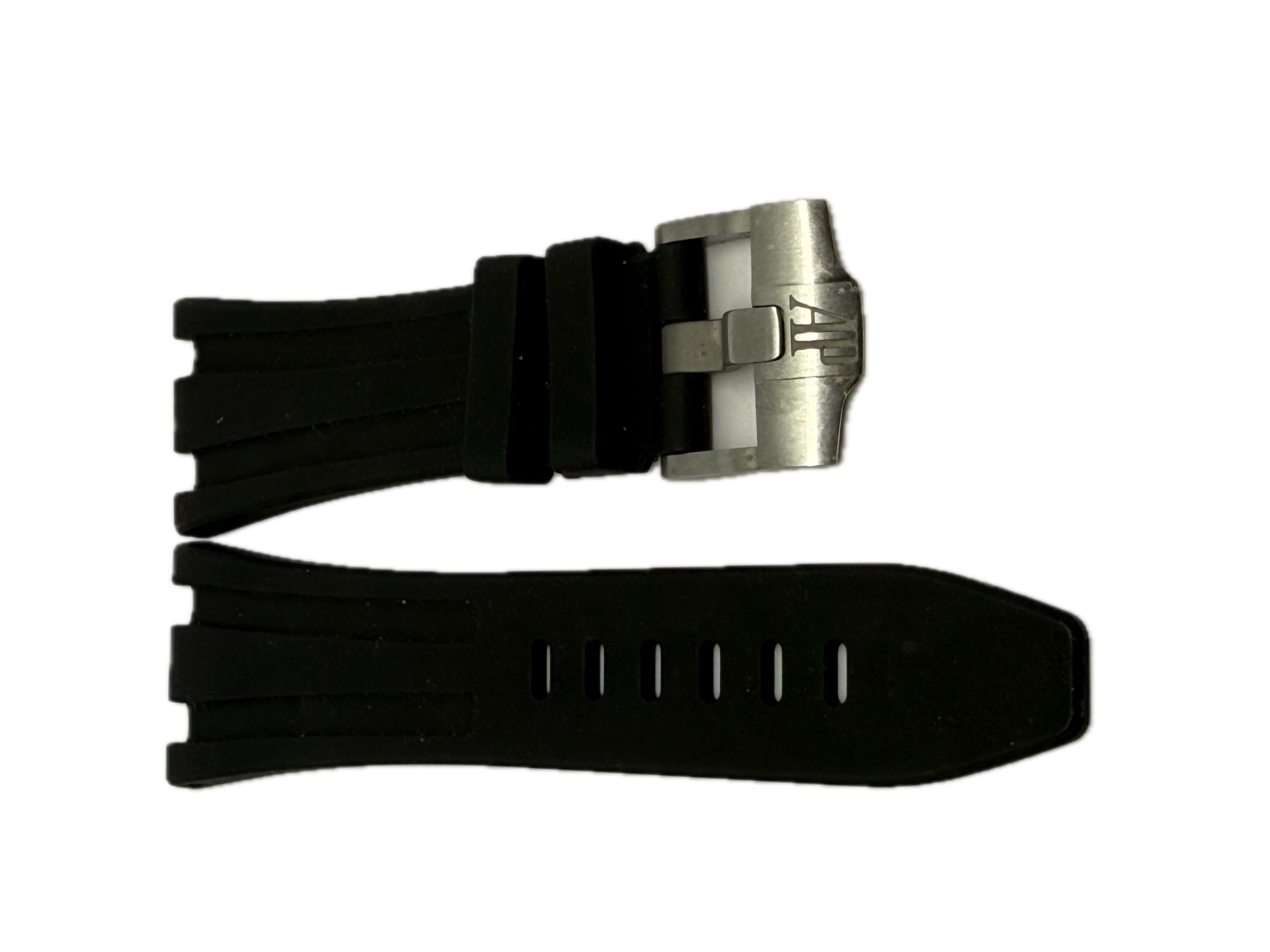 Audemars Piguet Black Rubber Strap for Diver / Royal Oak Offshore 28/22 w/ Buckle