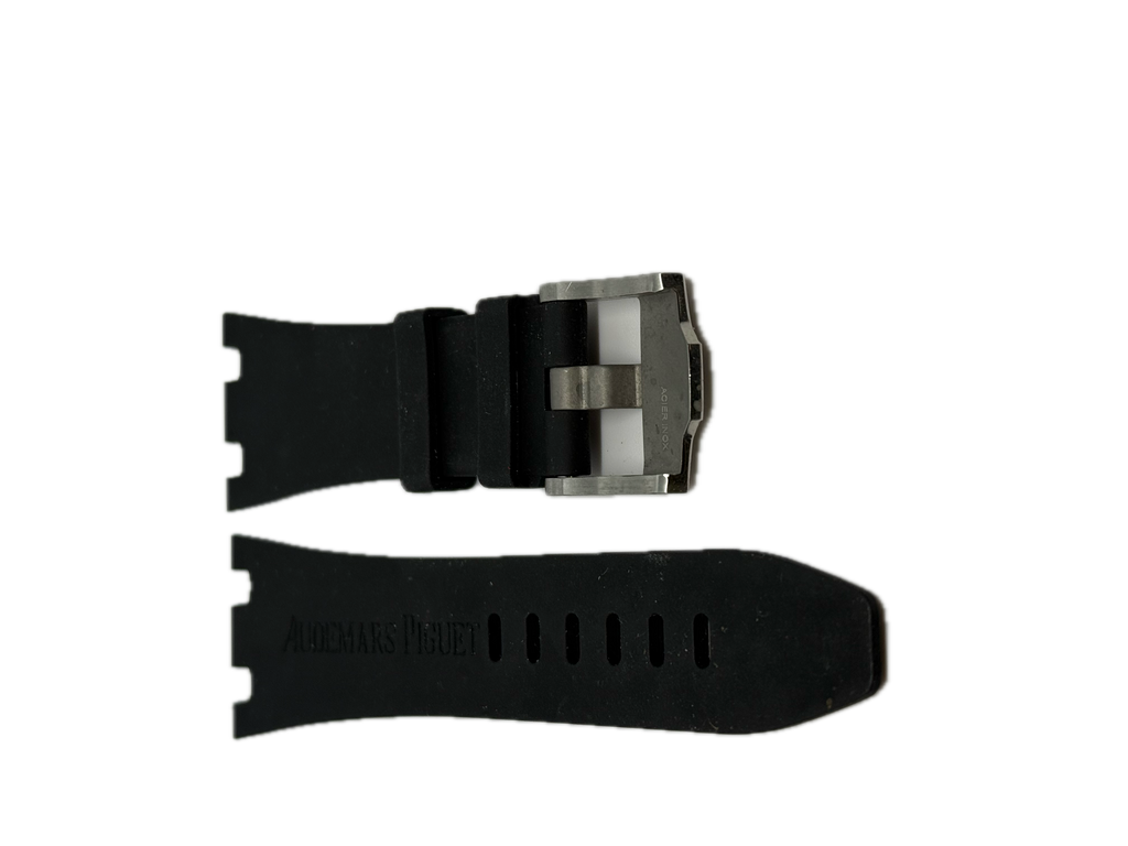 Audemars Piguet Black Rubber Strap for Diver / Royal Oak Offshore 28/22 w/ Buckle