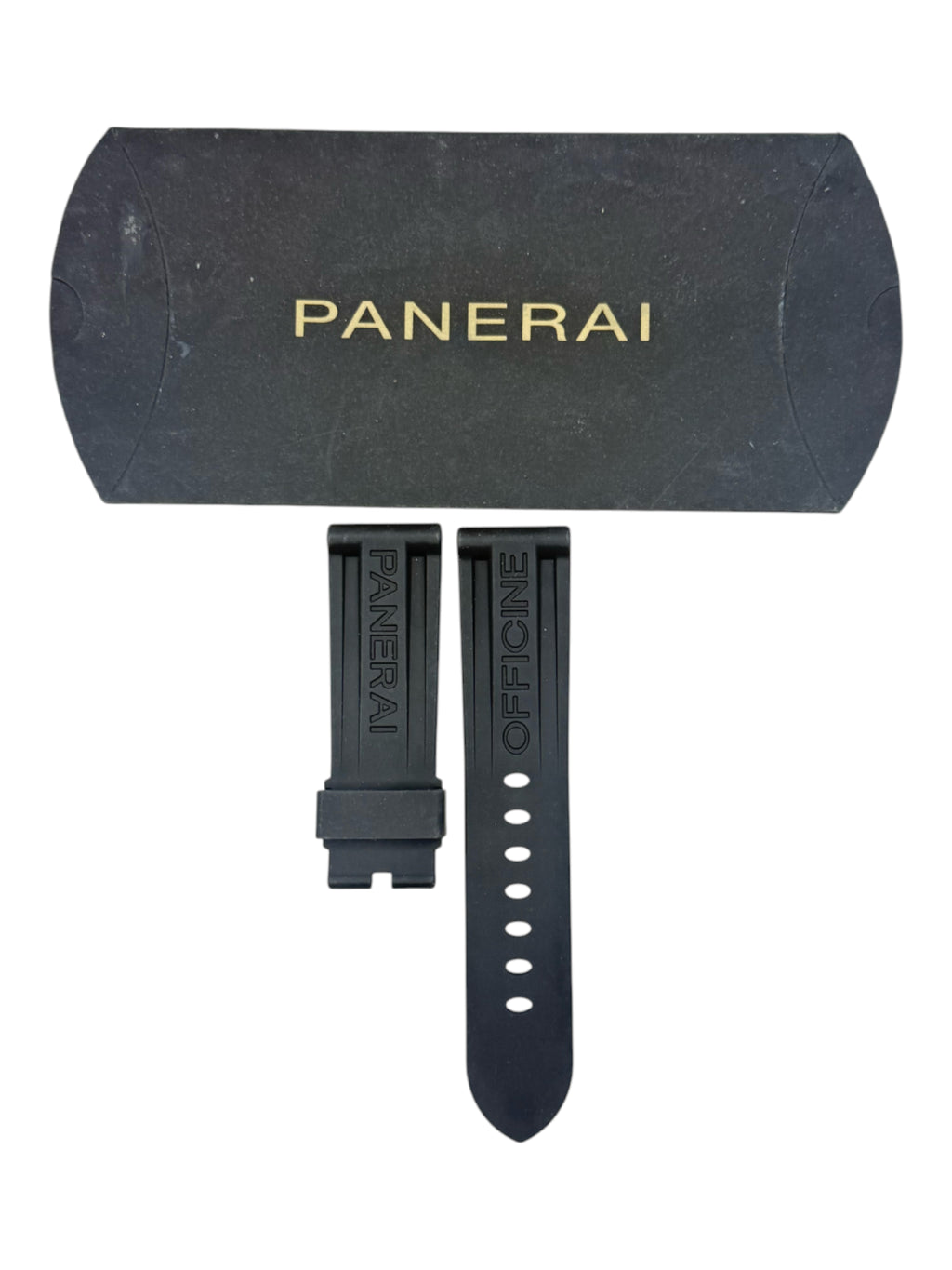 Panerai XL Black Rubber Strap for Tang Buckle (BA) 24/22