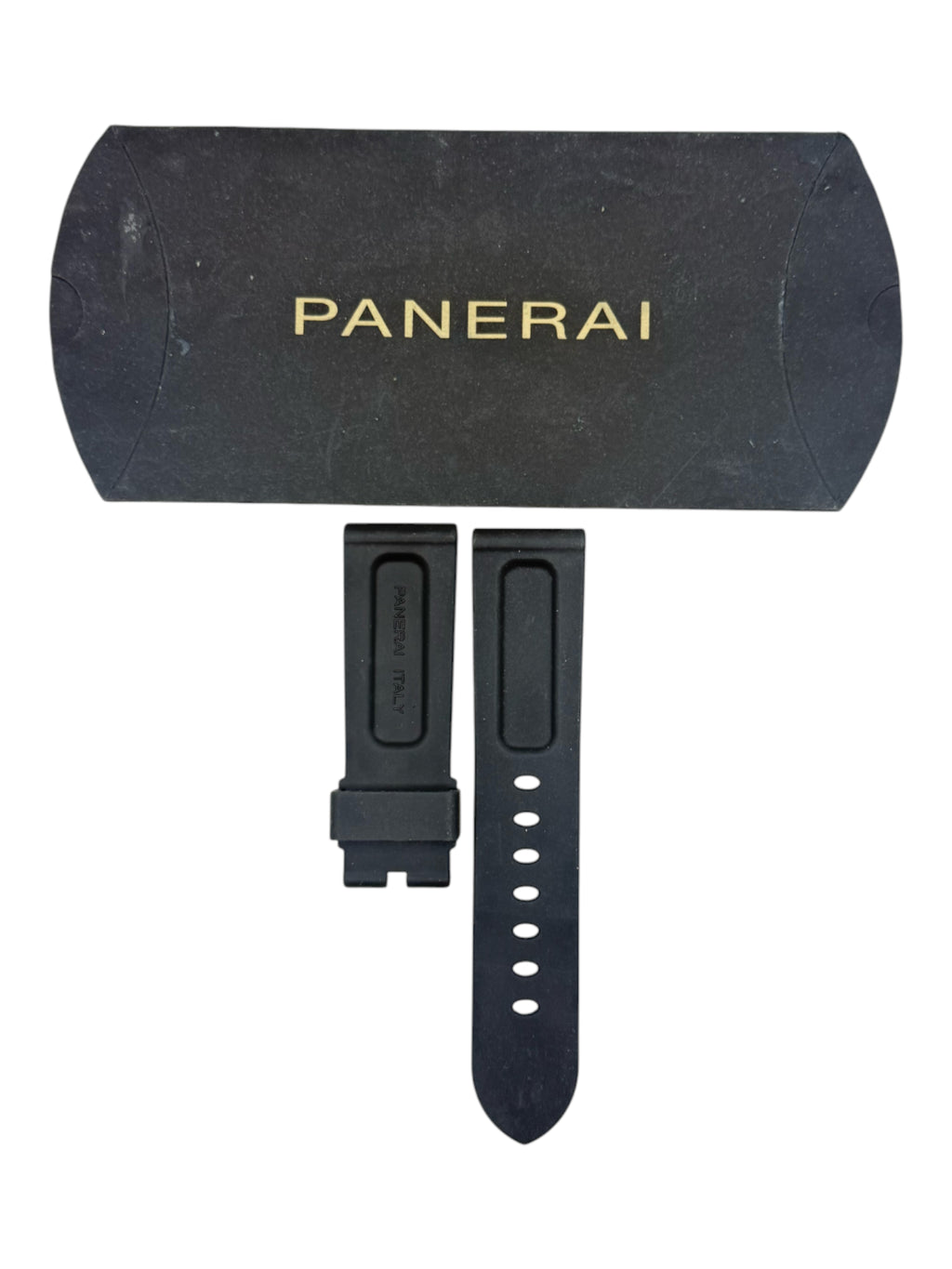 Panerai XL Black Rubber Strap for Tang Buckle (BA) 24/22