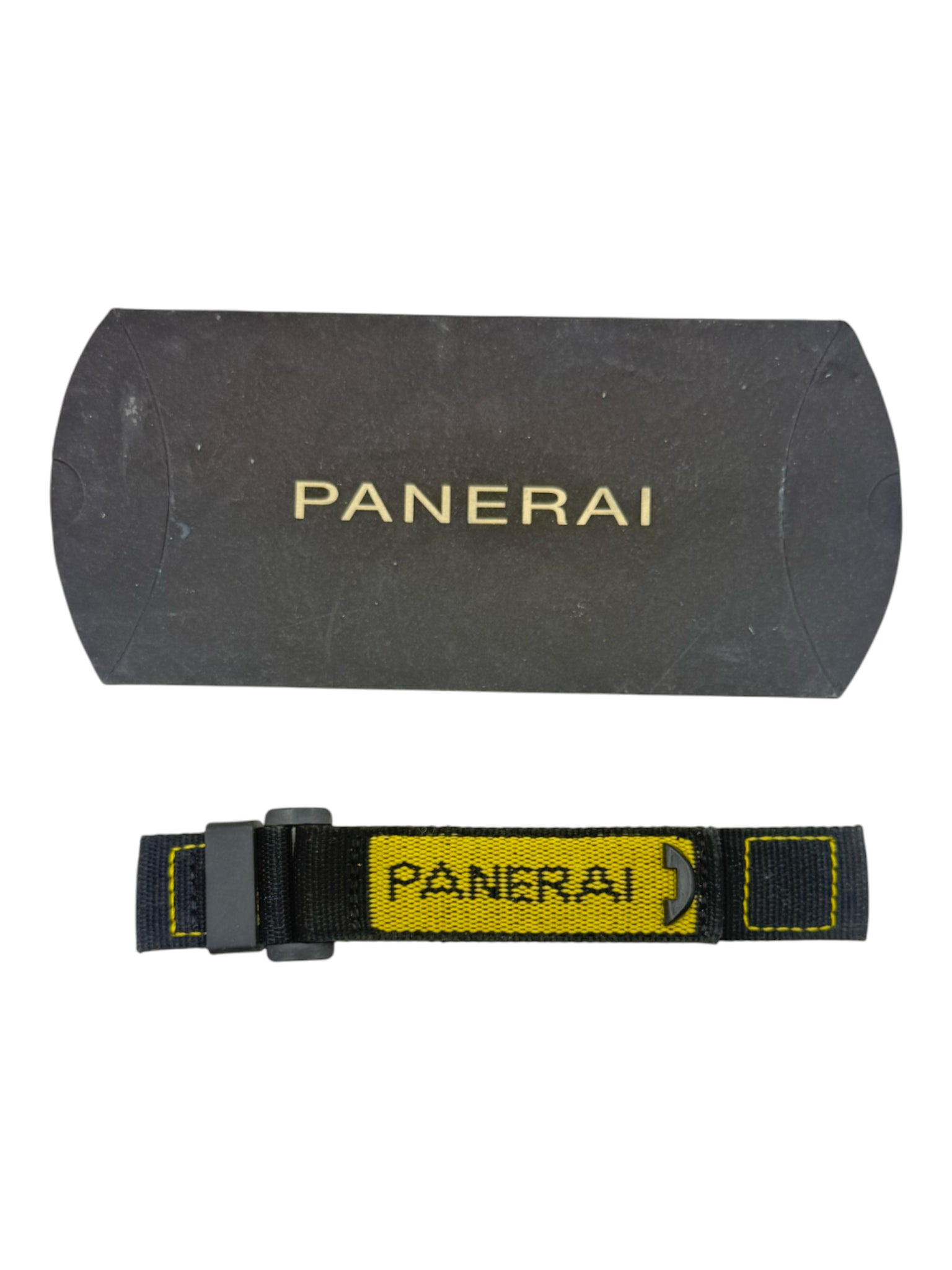 Panerai Velcro Black / Yellow Diver Canvas Strap 24mm Vintage OEM