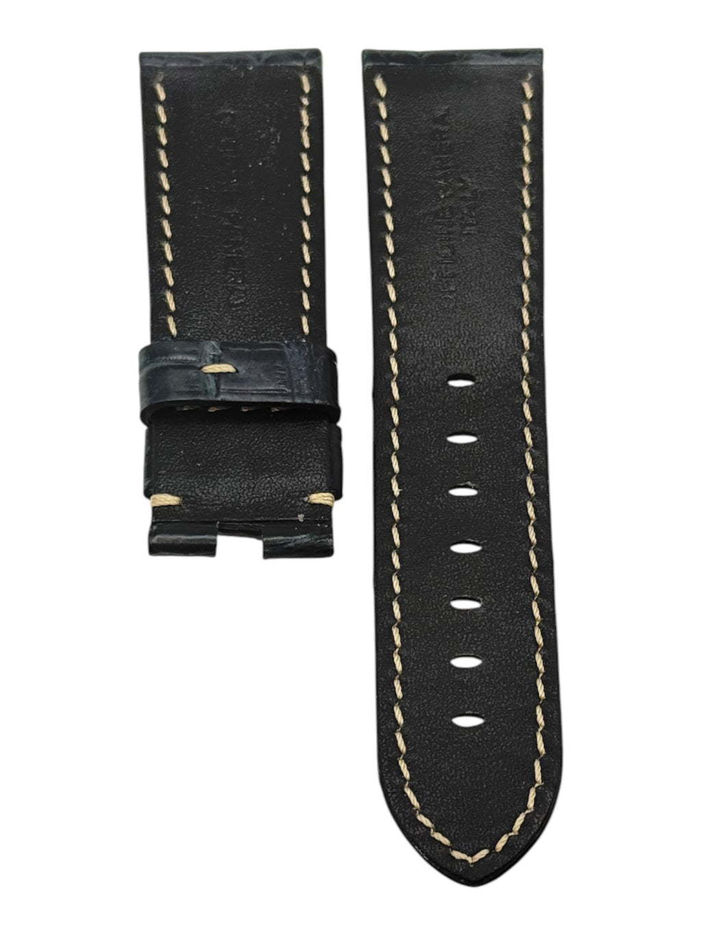 Panerai Dark Blue Alligator Leather Strap 24mm x 22mm for Deployment Buckle (BDR) OEM