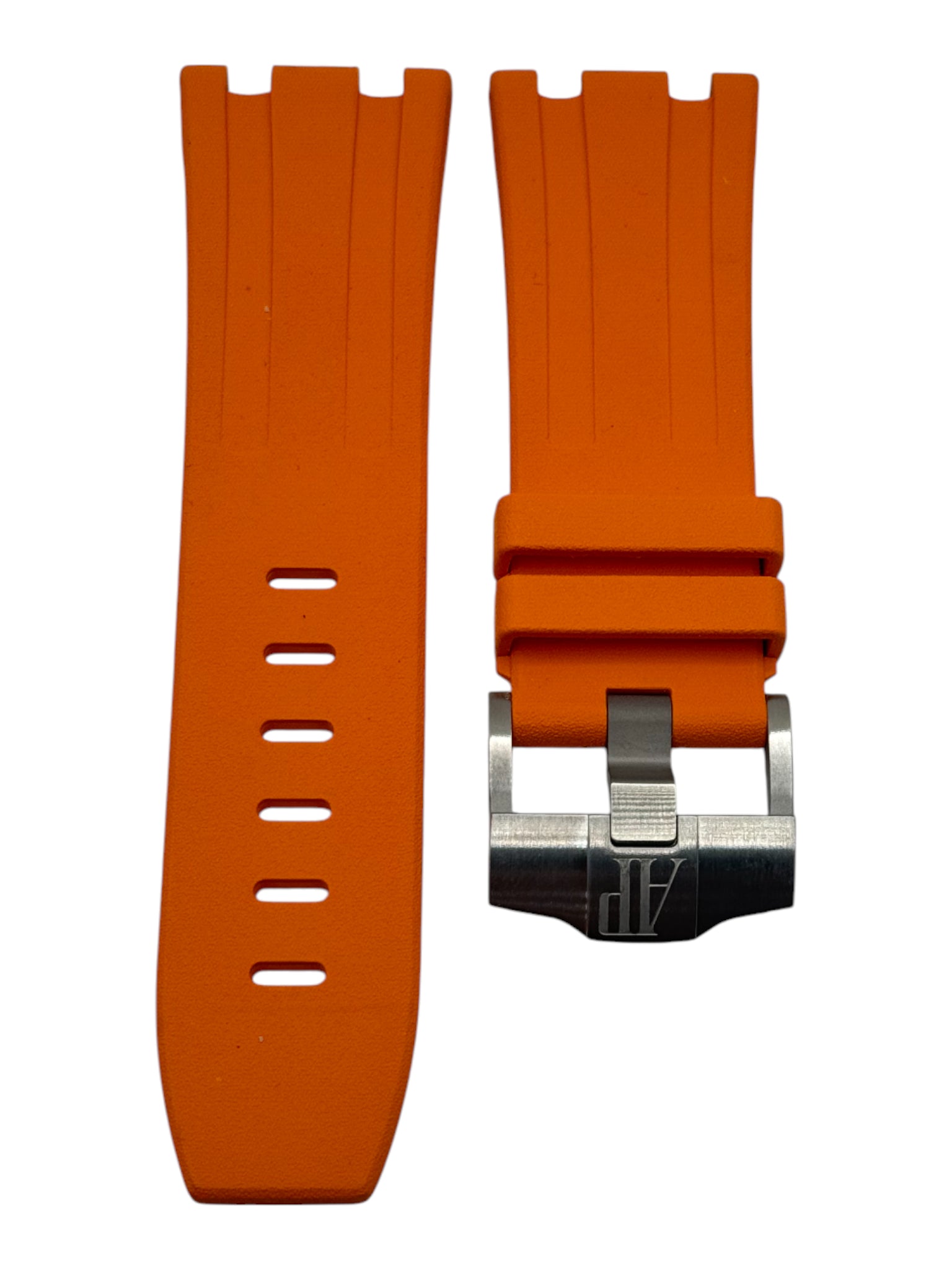 Audemars Piguet Orange Rubber Strap for Diver / Royal Oak Offshore 29/24 w/ Tang Buckle