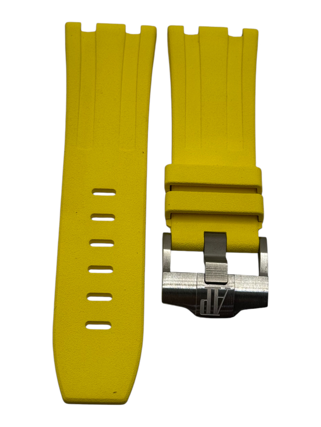 Audemars Piguet Yellow Rubber Strap for Diver / Royal Oak Offshore 28/24 w/ Tang Buckle
