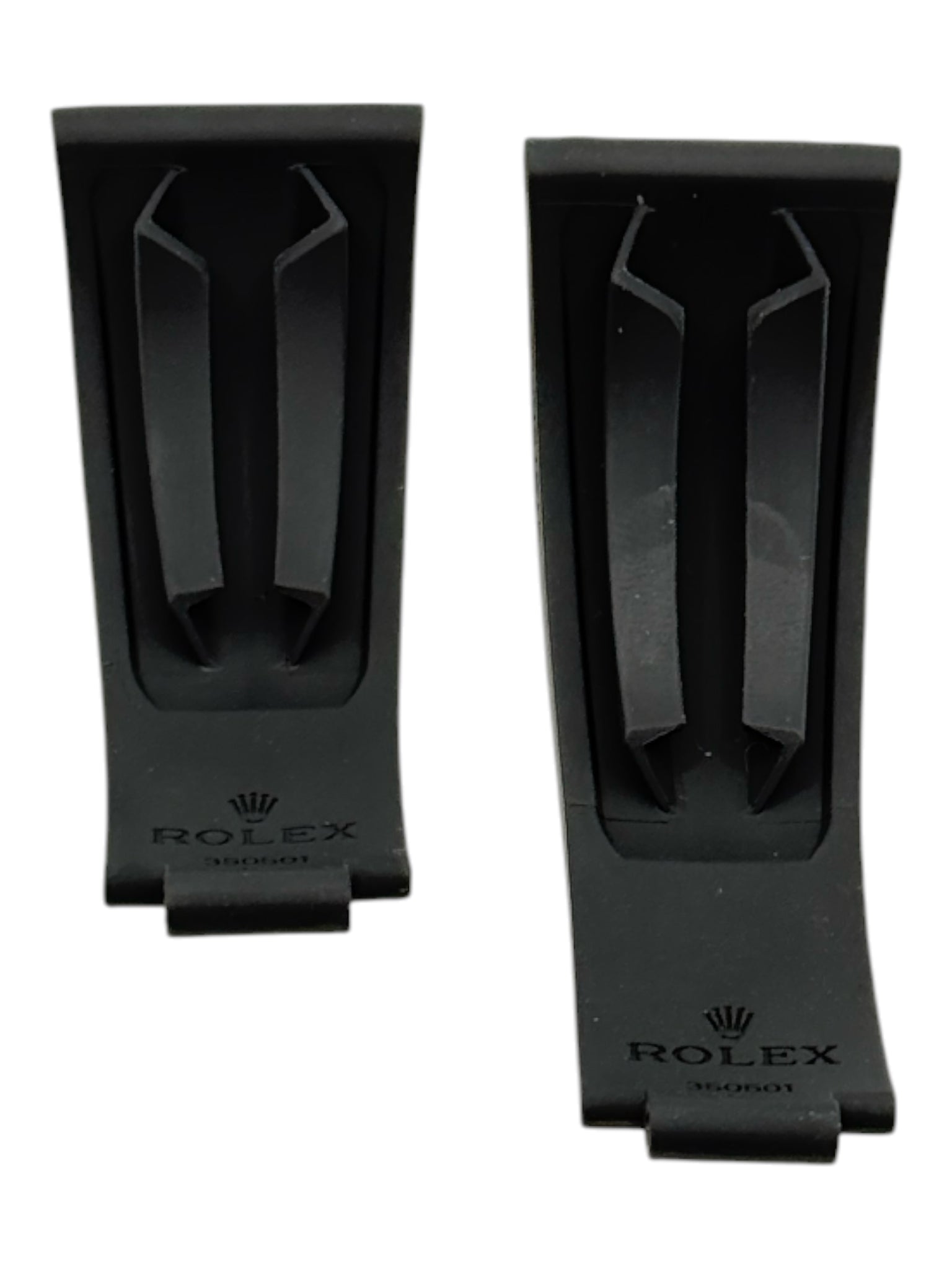 Rolex Daytona Oysterflex Black Rubber Silicon Diver Strap SET 20mm (E +F)