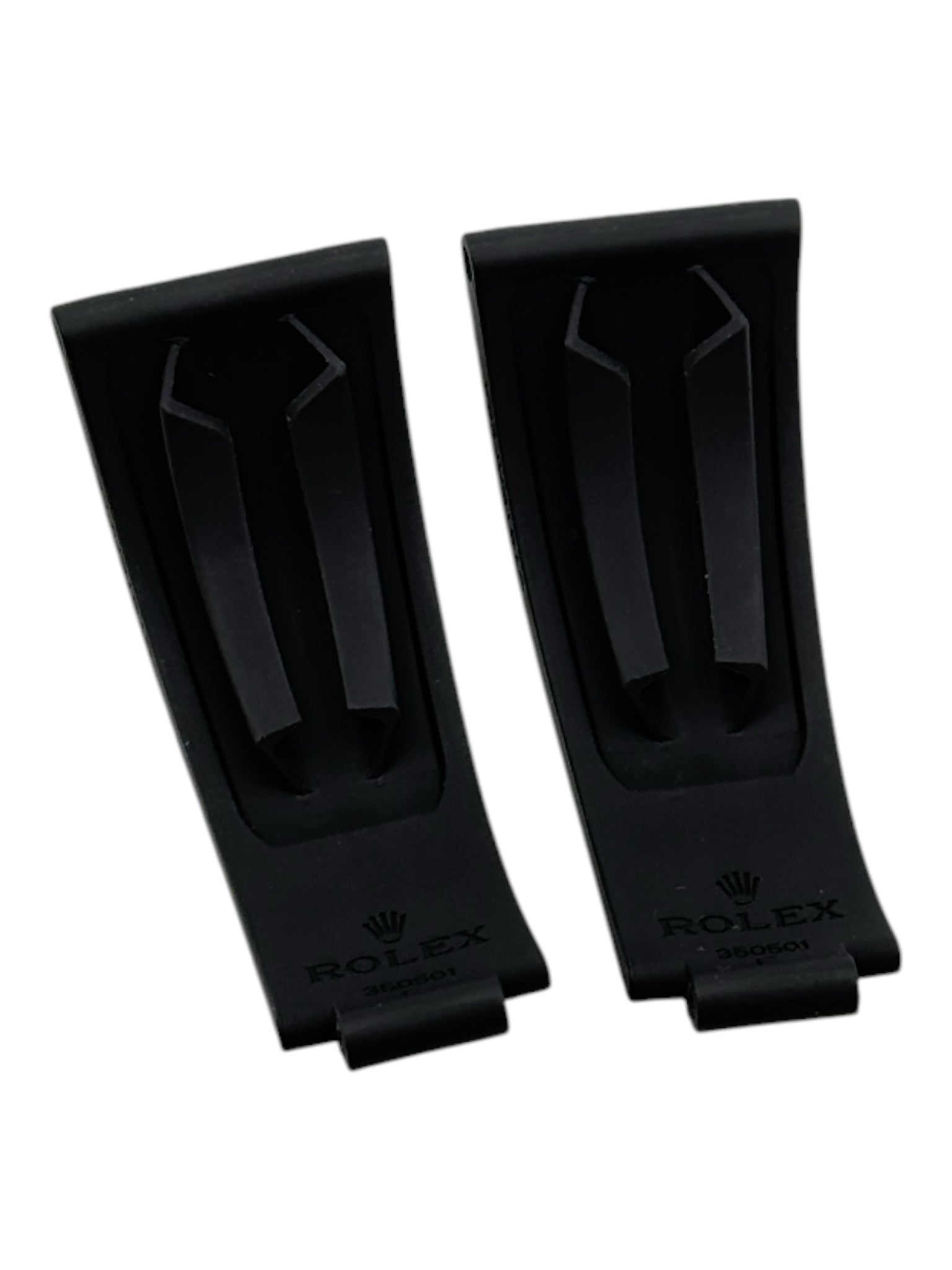 Rolex Daytona Oysterflex Black Rubber Silicon Diver Strap SET 20mm (E + E)