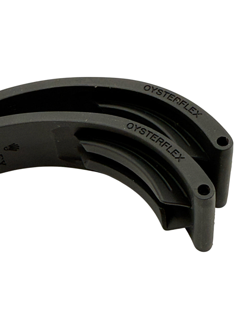 Rolex Daytona Oysterflex Black Rubber Silicon Diver Strap SET 20mm (E + E)