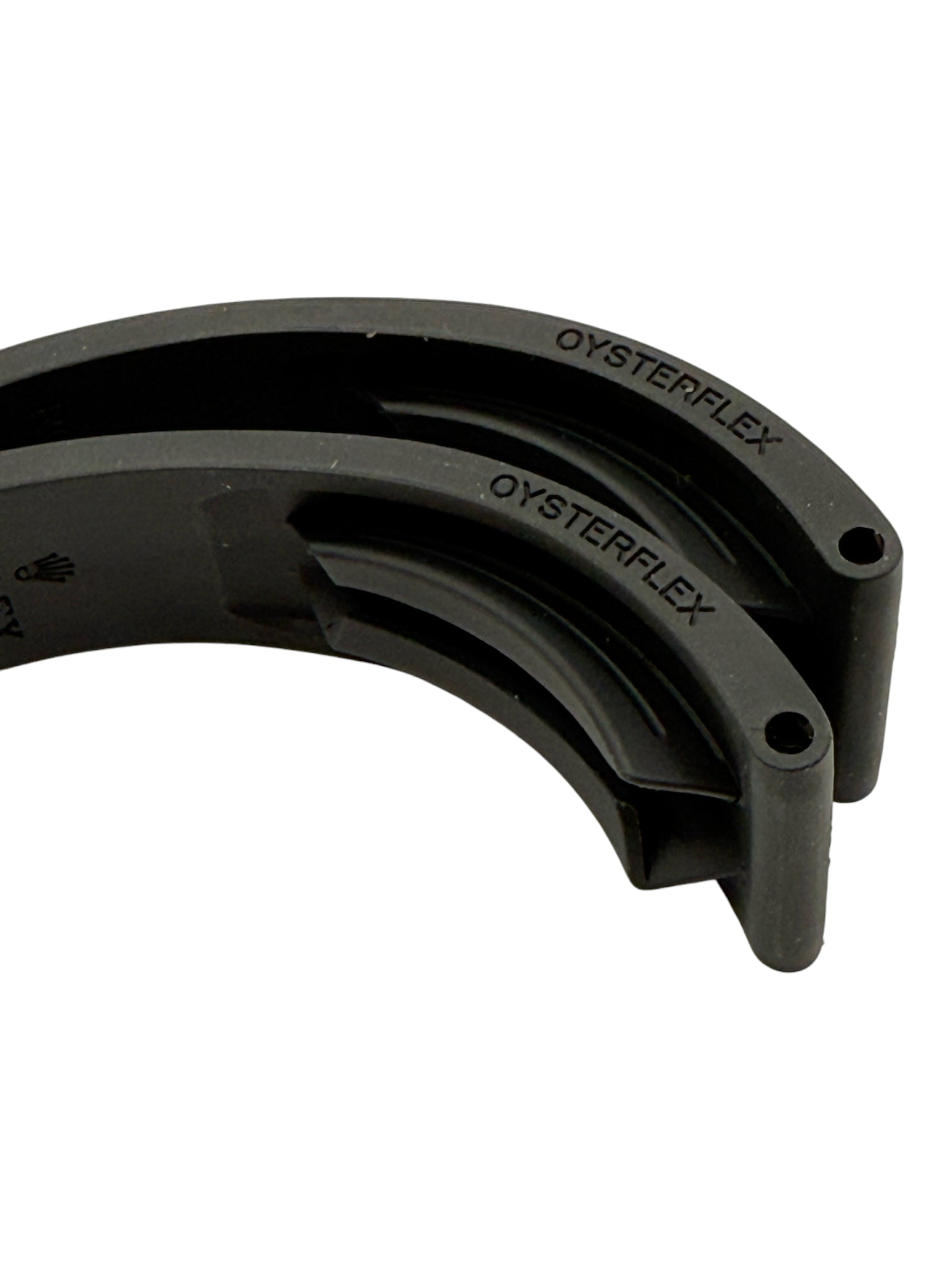 Rolex Daytona Oysterflex Black Rubber Silicon Diver Strap SET 20mm (E + E)