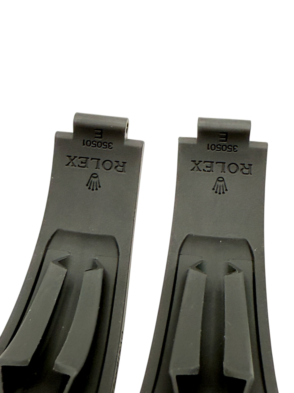 Rolex Daytona Oysterflex Black Rubber Silicon Diver Strap SET 20mm (E + E)