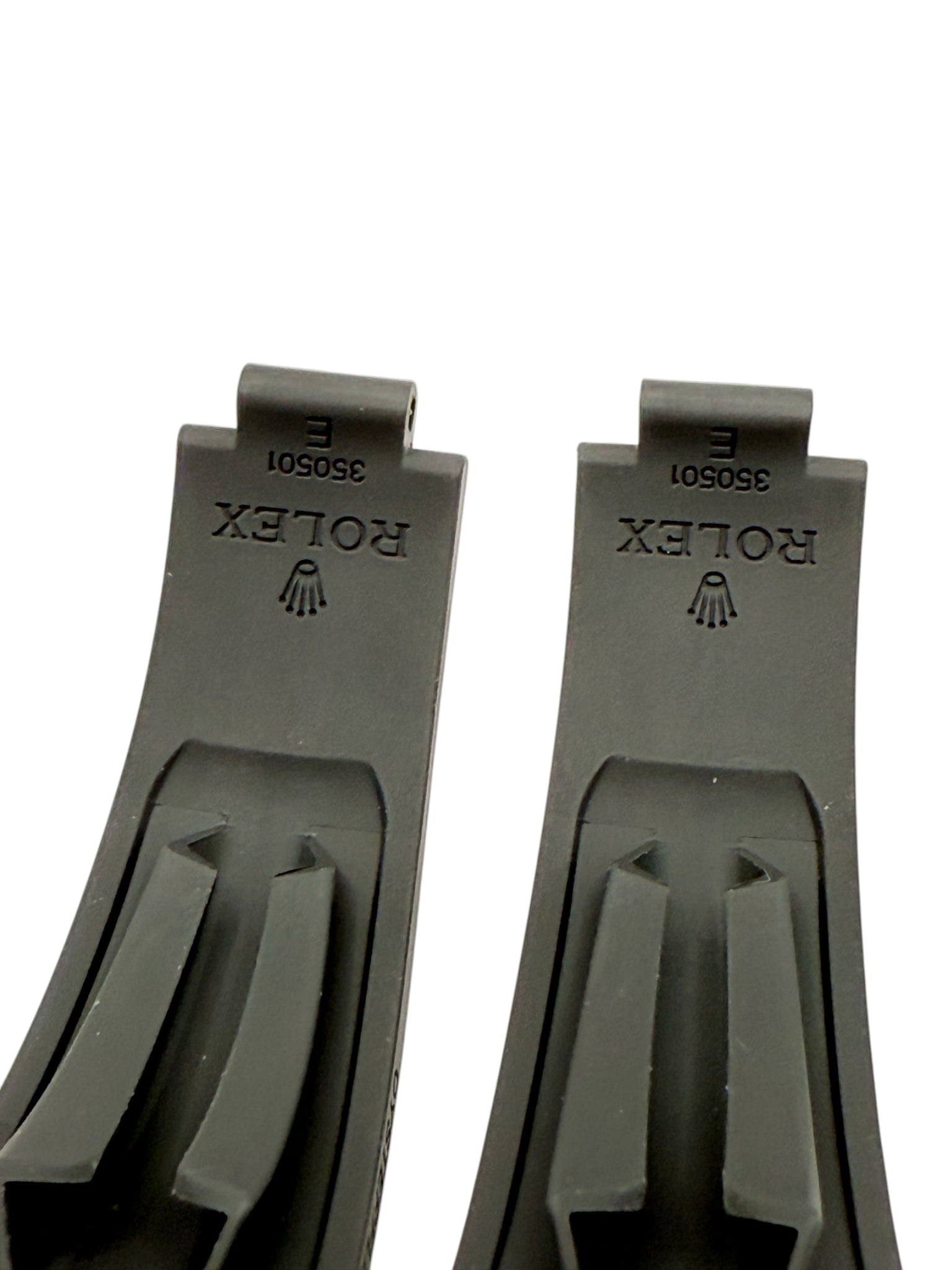 Rolex Daytona Oysterflex Black Rubber Silicon Diver Strap SET 20mm (E + E)