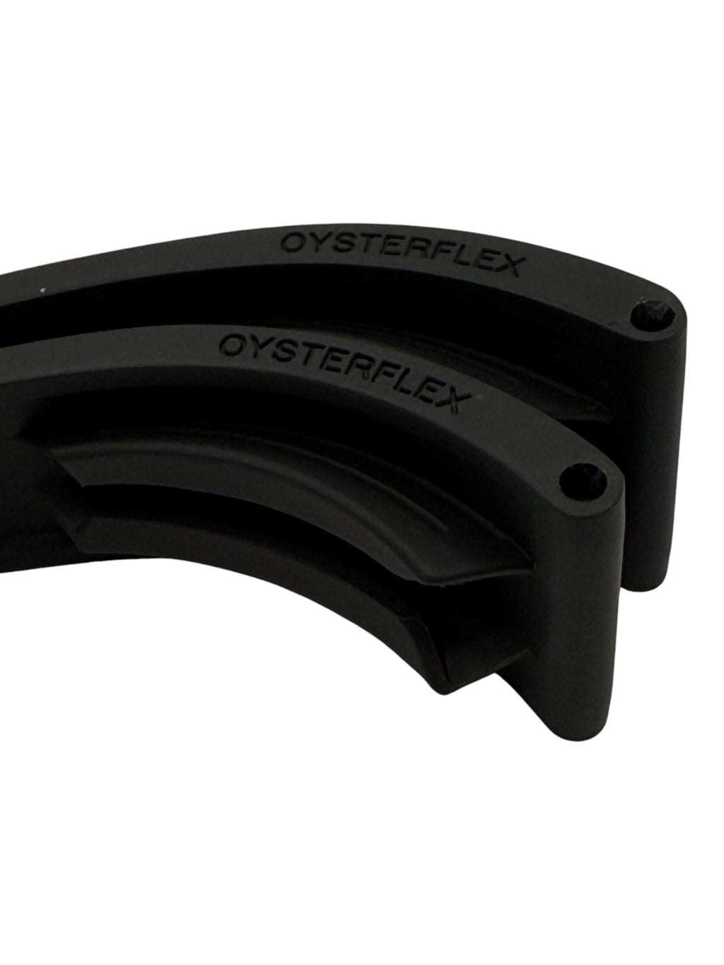 Rolex Daytona Oysterflex Black Rubber Silicon Diver Strap SET 20mm (D + E)