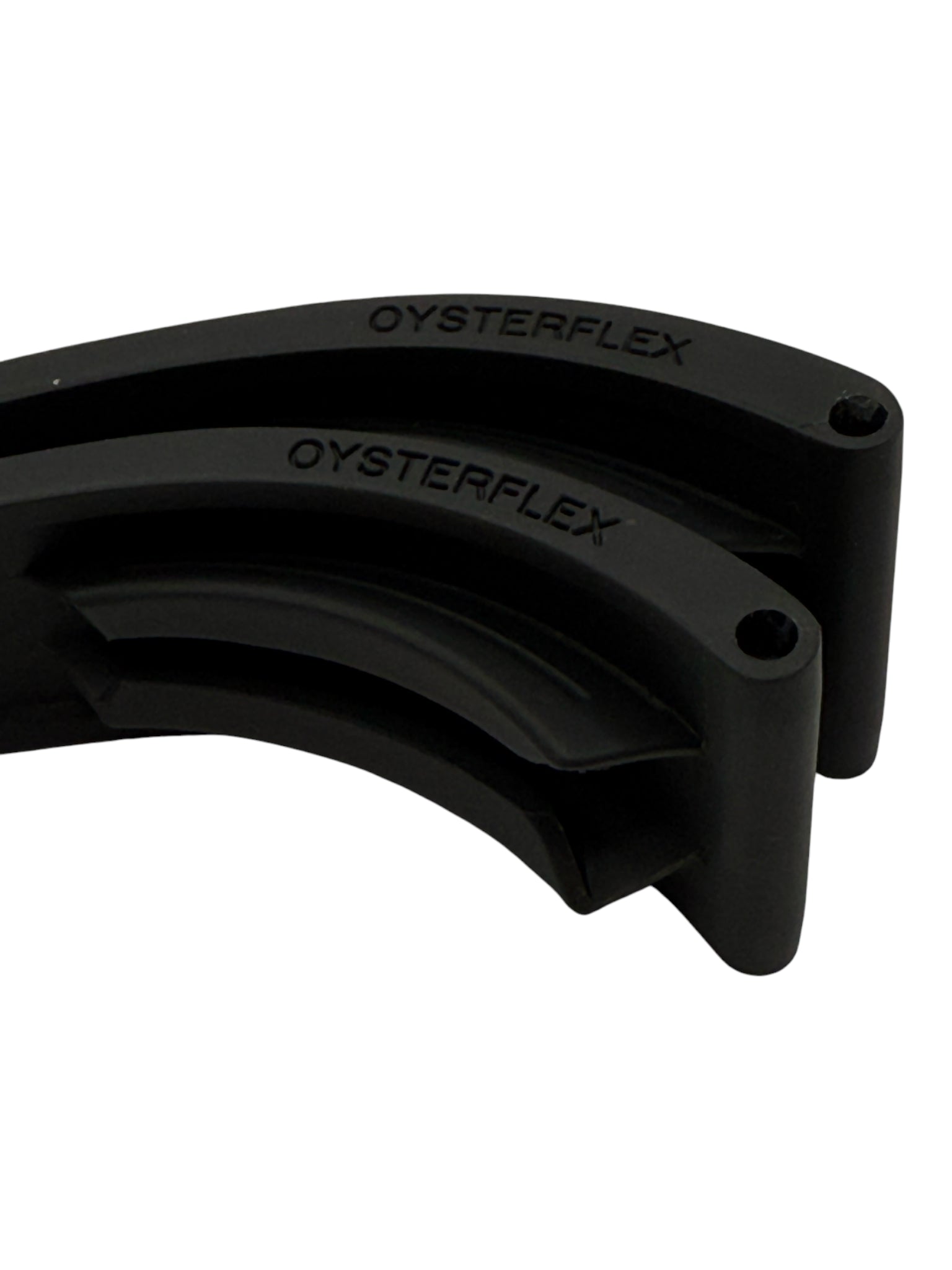 Rolex Daytona Oysterflex Black Rubber Silicon Diver Strap SET 20mm (D + E)