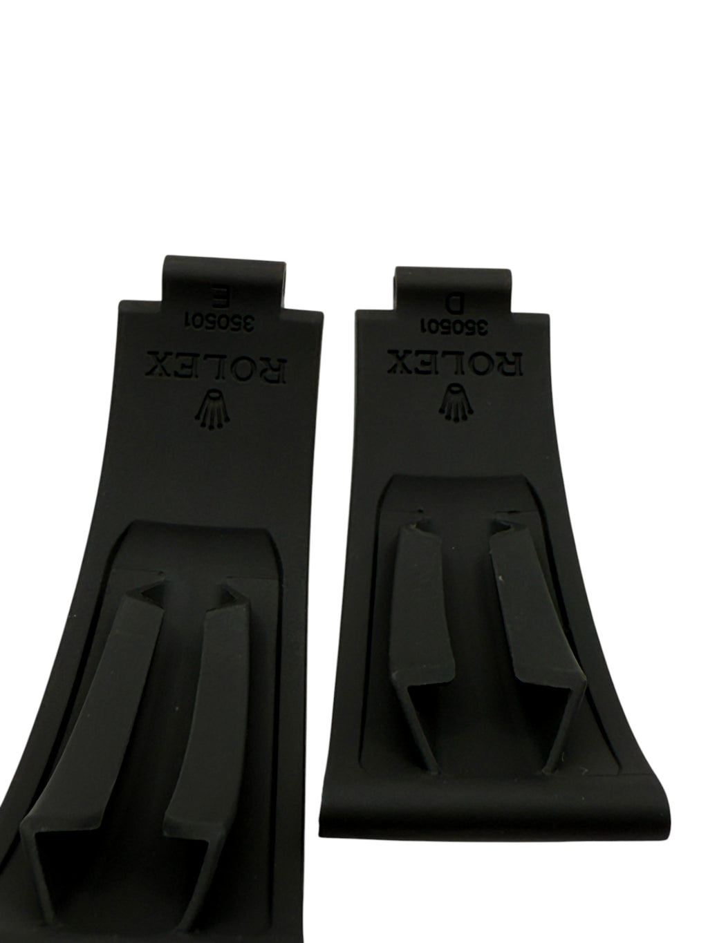 Rolex Daytona Oysterflex Black Rubber Silicon Diver Strap SET 20mm (D + E)