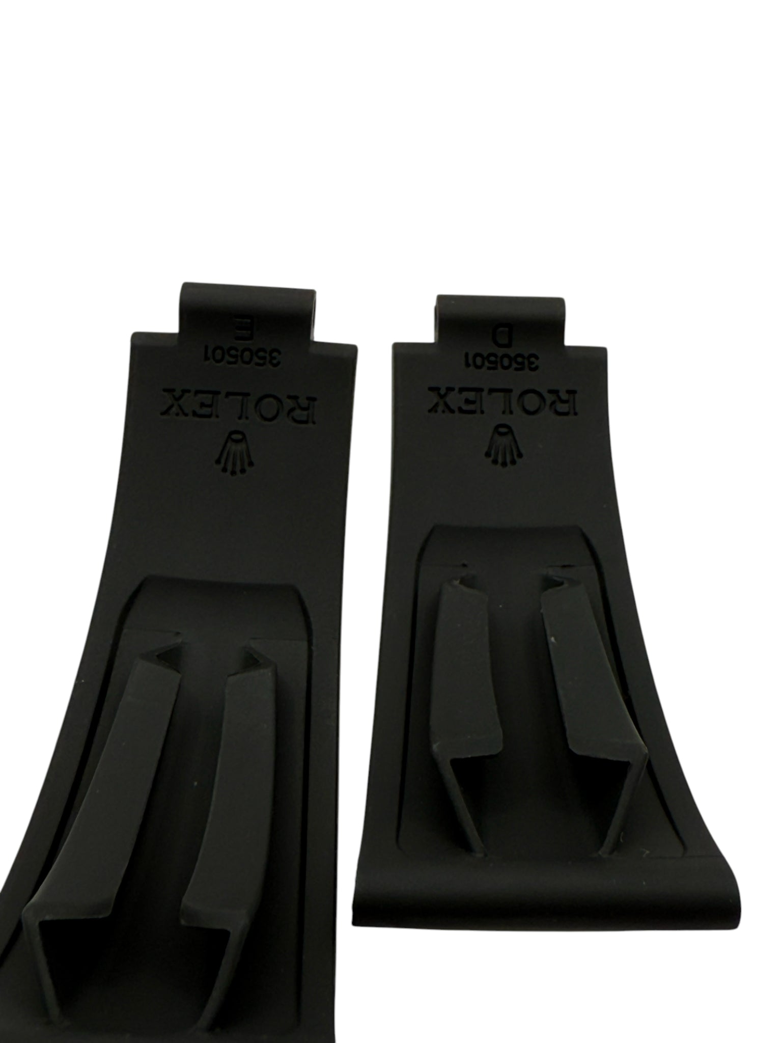 Rolex Daytona Oysterflex Black Rubber Silicon Diver Strap SET 20mm (D + E)