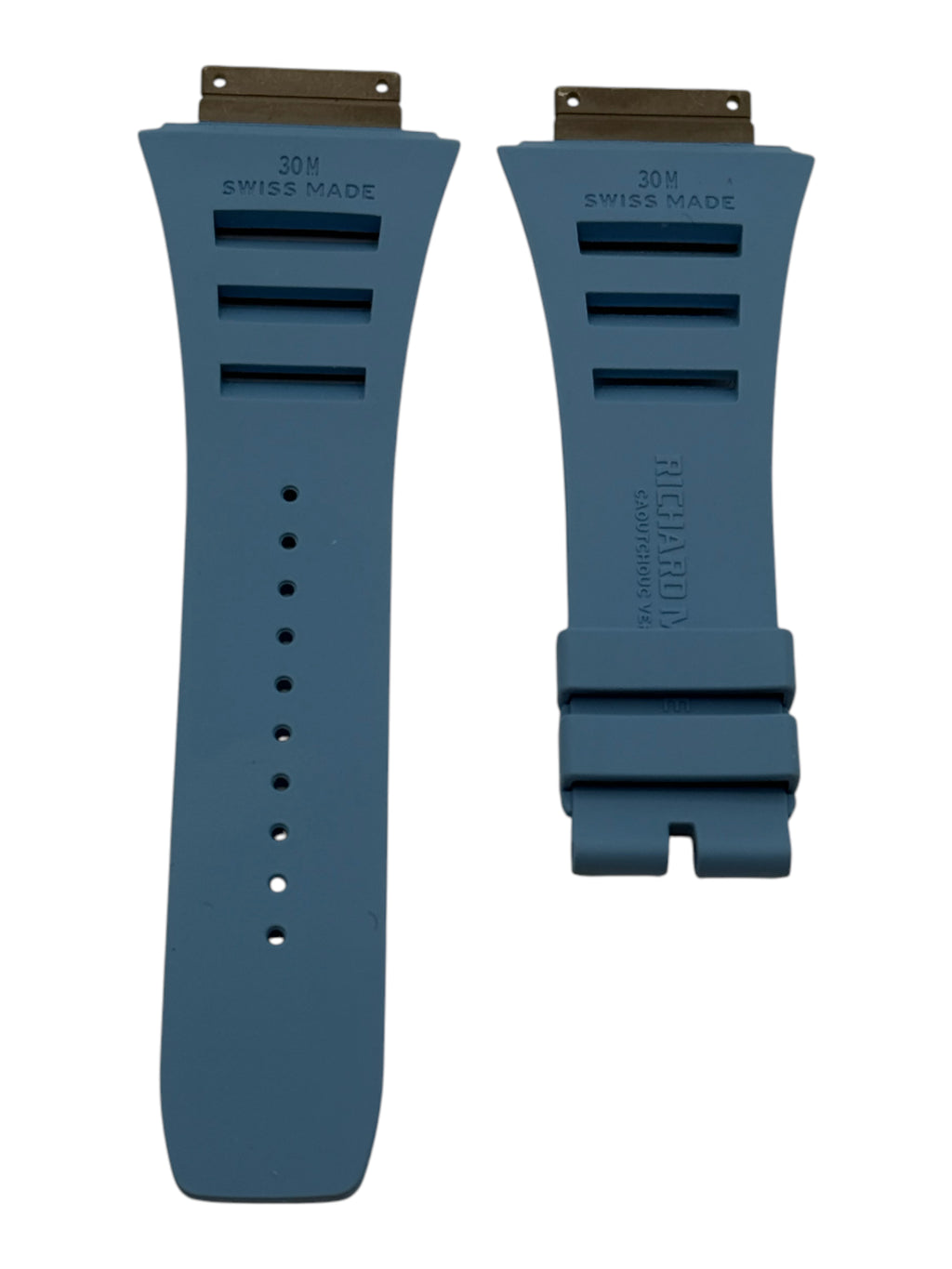 Richard Mille Baby Blue Rubber Strap for RM035 RM055 RM030 NEW OEM 30M