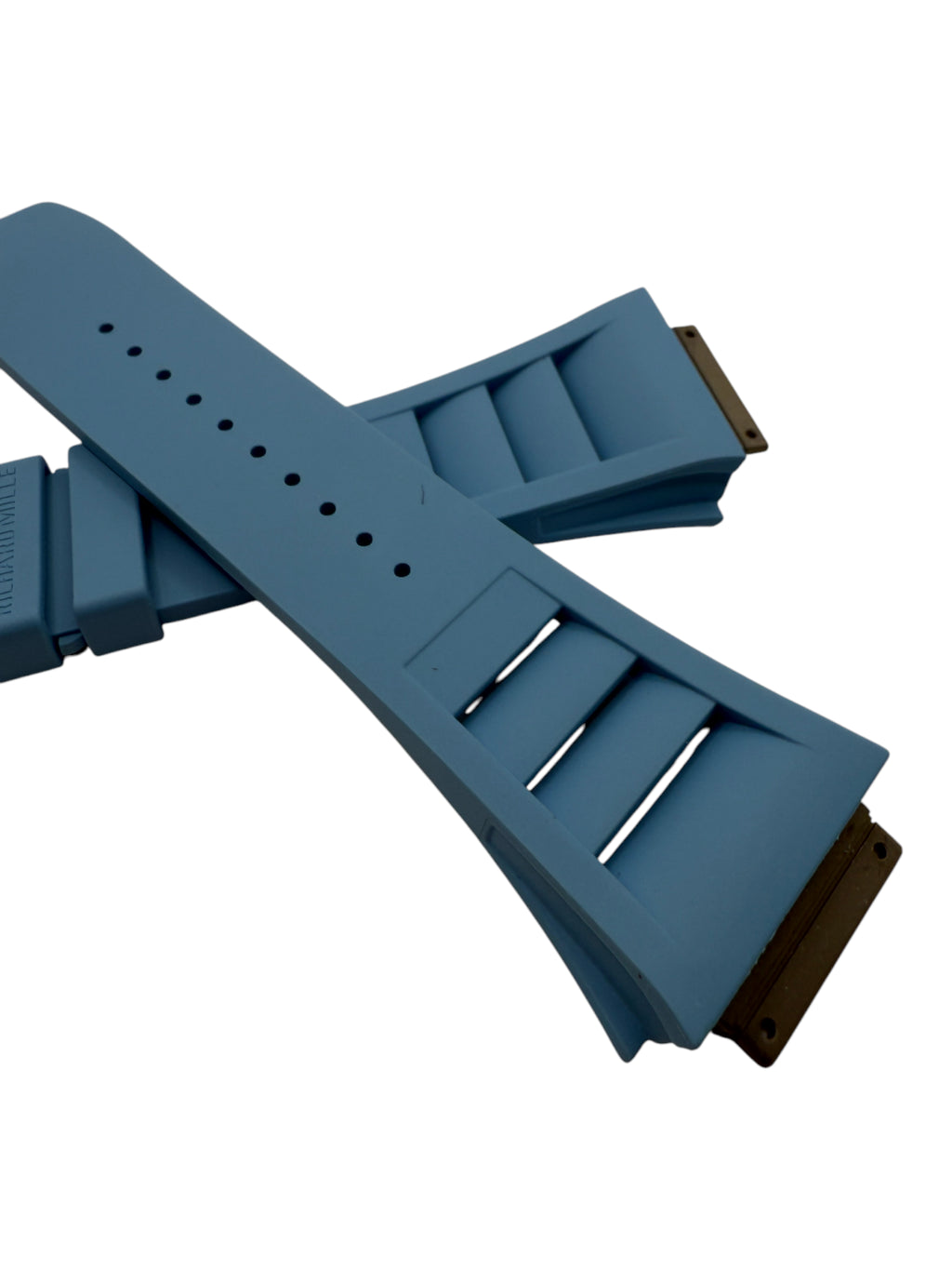 Richard Mille Baby Blue Rubber Strap for RM035 RM055 RM030 NEW OEM 30M